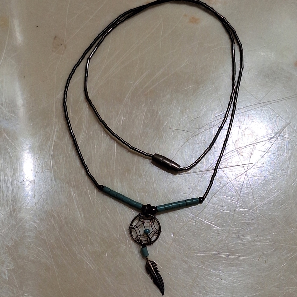 Vintage Sterling Silver Dream Catcher Necklace - Picture 2 of 11